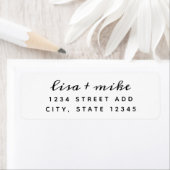 Modern stijlvol adres voor weddenschappen etiket (Insitu)