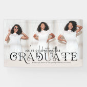 Modern stijlvol | Afstuderen 3 Foto Spandoek (Horizontaal)