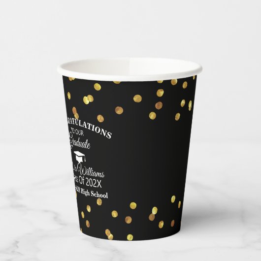 Modern stijlvol Afstuderen fotoafstudeerfeest Papieren Bekers (Links)