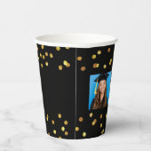 Modern stijlvol Afstuderen fotoafstudeerfeest Papieren Bekers (Rechts)