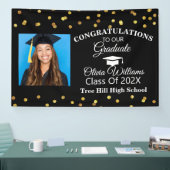 Modern stijlvol Afstuderen fotoafstudeerfeest Spandoek (Beurs)