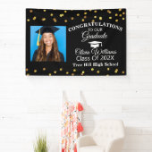 Modern stijlvol Afstuderen fotoafstudeerfeest Spandoek (Insitu)