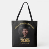 Modern stijlvol Afstuderen fotoafstudeerfeest Tote Bag (Voorkant)