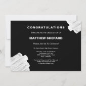 Modern stijlvol Afstuderen Kaart (Achterkant)