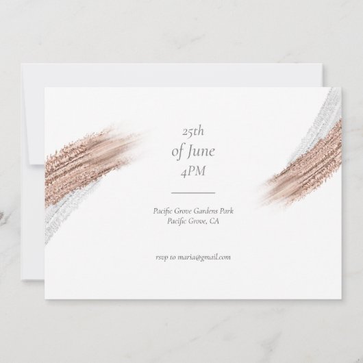 Modern stijlvol  Afstuderen Kaart (Achterkant)