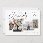 Modern stijlvol Afstuderen Vier Afstudeerder voor  Kaart (Voorkant)