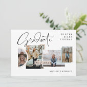 Modern stijlvol Afstuderen Vier Afstudeerder voor  Kaart (Staand voorkant)