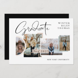 Modern stijlvol Afstuderen Vier Afstudeerder voor  Kaart