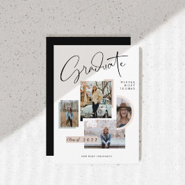 Modern stijlvol Afstuderen Vier Afstudeerder voor  Kaart