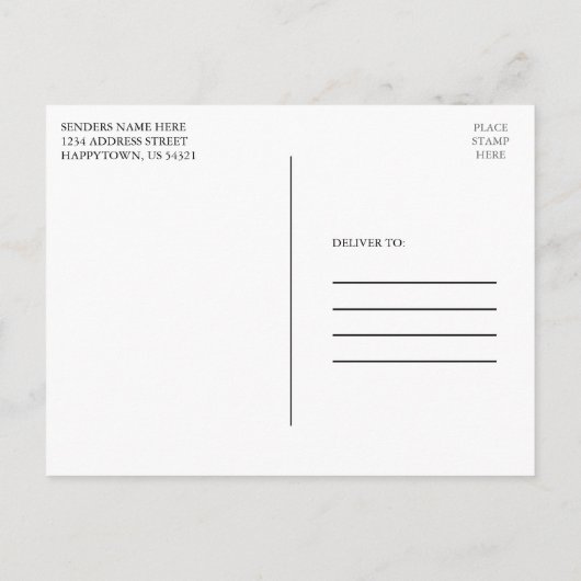 Modern stijlvol Afstuderen voor kalligrafie Briefkaart (Achterkant)