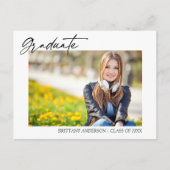 Modern stijlvol Afstuderen voor kalligrafie Briefkaart (Voorkant)