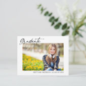 Modern stijlvol Afstuderen voor kalligrafie Briefkaart (Staand voorkant)