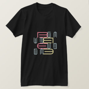 Modern stijlvol alfabettekst ontwerp voor typograf t-shirt