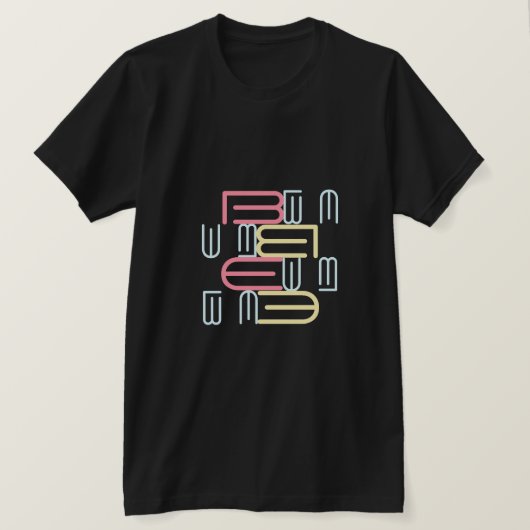 Modern stijlvol alfabettekst ontwerp voor typograf t-shirt (Design voorkant)