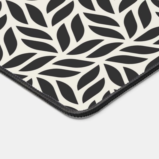 Modern stijlvol bladpatroon bureaumat (Hoek)