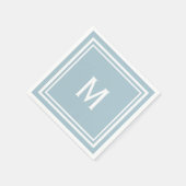 Modern stijlvol, blauw, aangepast logo servet (Hoek)