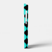 Modern stijlvol blauw patroon Case-Mate iPhone case (Achterkant / Links)
