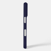 Modern Stijlvol Blauw Vet Monogram Mannelijk Case-Mate iPhone Case (Achterkant / Rechts)