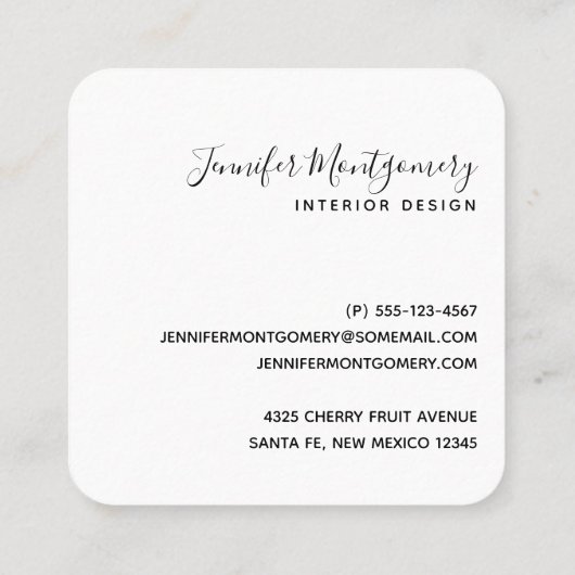 Modern stijlvol Blauwgroen agate & Gold Ribbon op  Vierkante Visitekaartje (Achterkant)