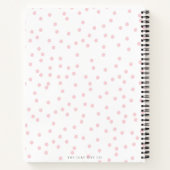 Modern stijlvol blush polka dot blanco recept boek (Achterkant)