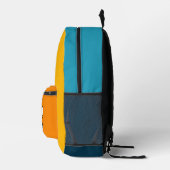 Modern stijlvol boos gezicht bedrukte rugzak (Rechts)