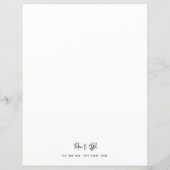 Modern stijlvol Briefpapier schrijfpapier voor sch (Achterkant)