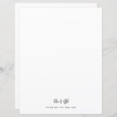 Modern stijlvol Briefpapier schrijfpapier voor sch (Voorkant / Achterkant)