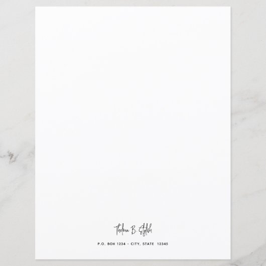 Modern stijlvol Briefpapier schrijfpapier voor sch (Voorkant)