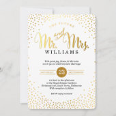 MODERN STIJLVOL BRUILOFT goud confetti mint zwart Kaart (Voorkant)