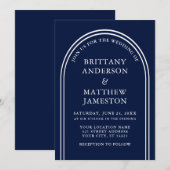 Modern Stijlvol bruin huwelijk Kaart (Voorkant / Achterkant)