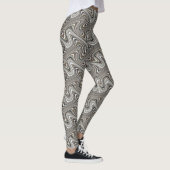 Modern stijlvol Curvy Patroon Leggings (Rechts)
