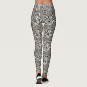 Modern stijlvol Curvy Patroon Leggings (Achterkant)