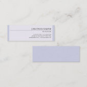 Modern stijlvol design Glamour Plain Professional Mini Visitekaartje (Voorkant / Achterkant)