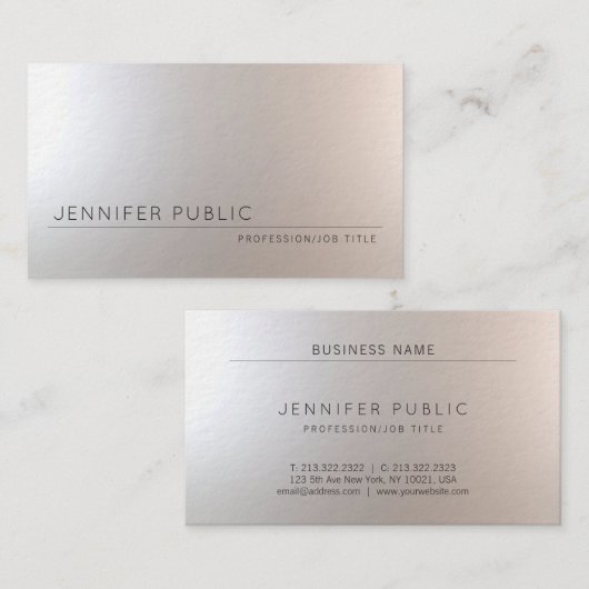 Modern stijlvol design met professioneel design, l visitekaartje (Voorkant / Achterkant)