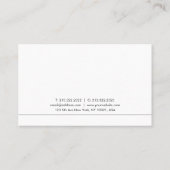 Modern stijlvol design, trendy gladde afbeelding visitekaartje (Achterkant)