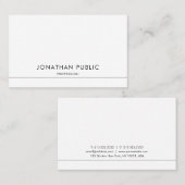 Modern stijlvol design, trendy gladde afbeelding visitekaartje (Voorkant / Achterkant)