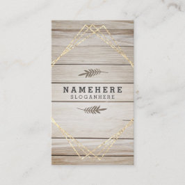 Modern stijlvol, donker hout - verticaal Visitekaa Visitekaartje