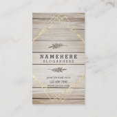 Modern stijlvol, donker hout - verticaal Visitekaa Visitekaartje (Achterkant)