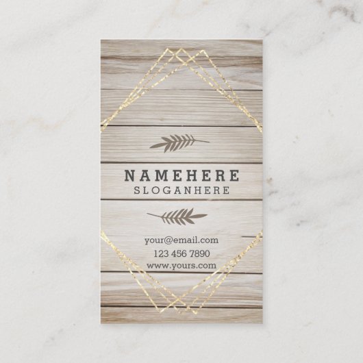 Modern stijlvol, donker hout - verticaal Visitekaa Visitekaartje (Achterkant)