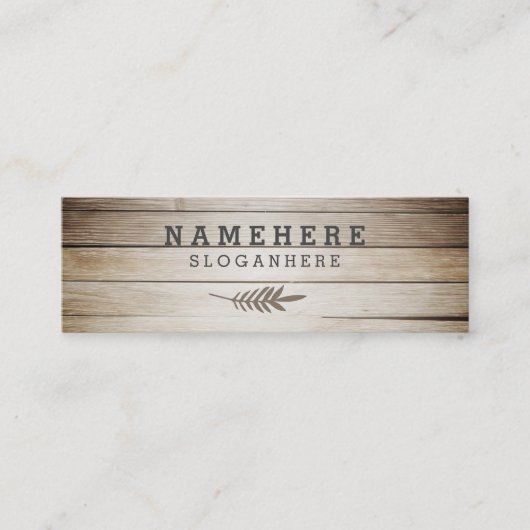 Modern stijlvol, donkerbruine koffiehout, mini-Vis Mini Visitekaartje (Voorkant)