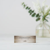 Modern stijlvol, donkerbruine koffiehout, mini-Vis Mini Visitekaartje (Staand voorkant)