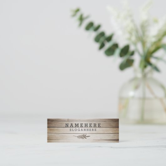 Modern stijlvol, donkerbruine koffiehout, mini-Vis Mini Visitekaartje (Staand voorkant)