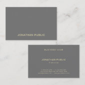 Modern stijlvol, eenvoudig design, professionele r visitekaartje (Voorkant / Achterkant)