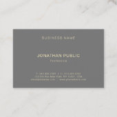 Modern stijlvol, eenvoudig design, professionele r visitekaartje (Achterkant)