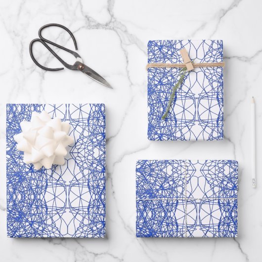 Modern stijlvol eenvoudig geometrisch patroon frac inpakpapier vel (Voorkant)