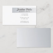 Modern Stijlvol Eenvoudig Professioneel Trending C Visitekaartje (Voorkant / Achterkant)