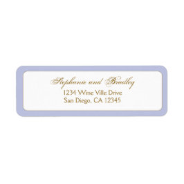 Modern Stijlvol Elegant Bruiloft Retouradres Etiket