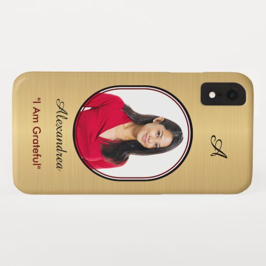 Modern stijlvol, elegant Gold Black Personaliseren Case-Mate iPhone Case (Achterkant (horizontaal))