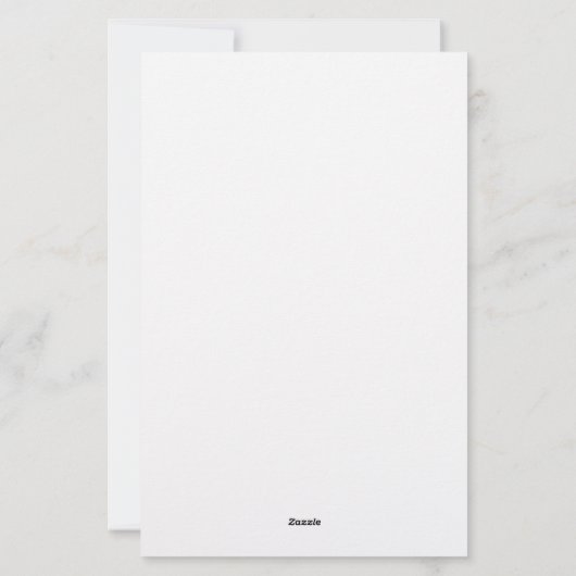 Modern stijlvol elegant monogram briefpapier (Achterkant)