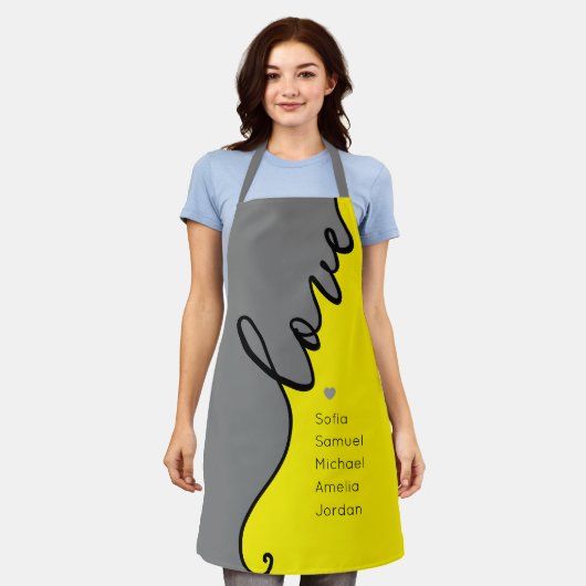 Modern stijlvol Elegant Script Moederdag Schort (Gedragen)